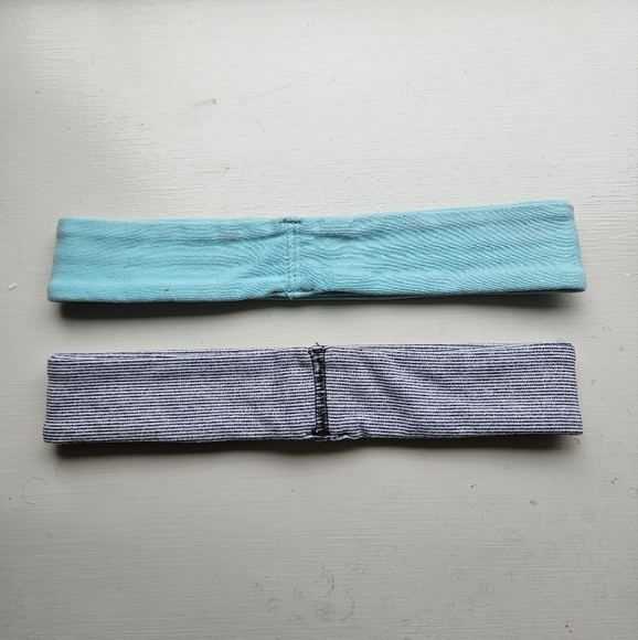 Lululemon Aqua and Gray Headbands - Picture 2 of 8
